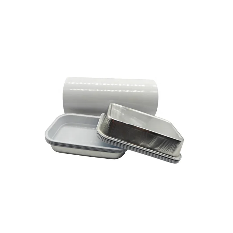 Aluminum Foil Pan Airline-Inflight Catering Disposable Tray with Lid Food Grade for Packaging for Foil Pan Containers