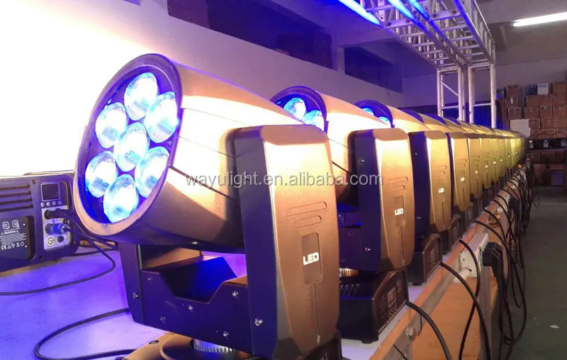 Led Moving Head Mini Dmx Wash Zoom 4in1 Rgbw 7x15w Led Moving Head