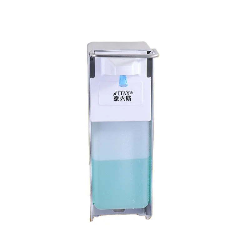 Manufacture Hot Sell Elbow Liquid Sanitizer Dispenser Hospital Used Elbow Soap Dispenser Metal