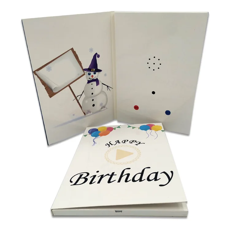 Customized Music Birthday Cards Greeting Card With Sound Chip For Birthday Party Gifts