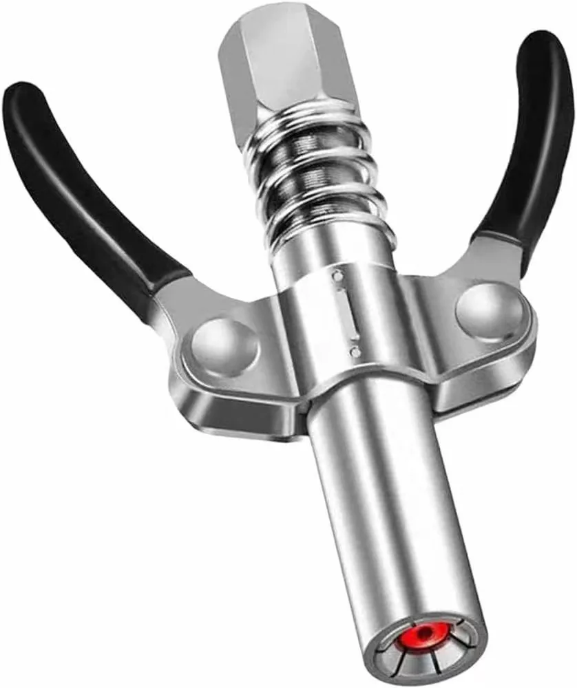 Double Handle Self-Locking Quick Release Grease Gun Coupler Convenient Grease Lubrication Coupler Heavy Duty type