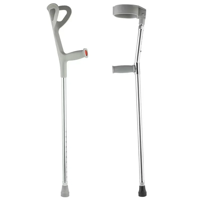 Old man medical cane aluminium disabled crutches walking cane handicap adjustable elbow crutch walking stick