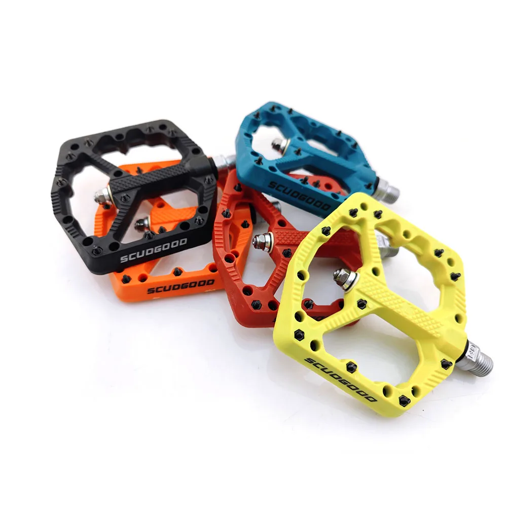 high strength new model non slip plastic nylon bicycle pedals for BMX MTB bike