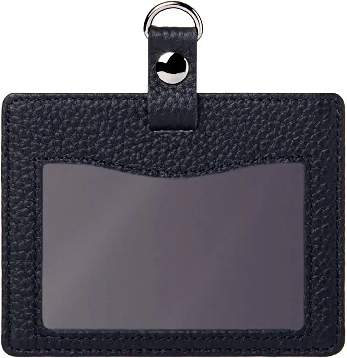 Genuine Leather ID Card Holder ID Card Case Pass Case Regular Insert Card Holder