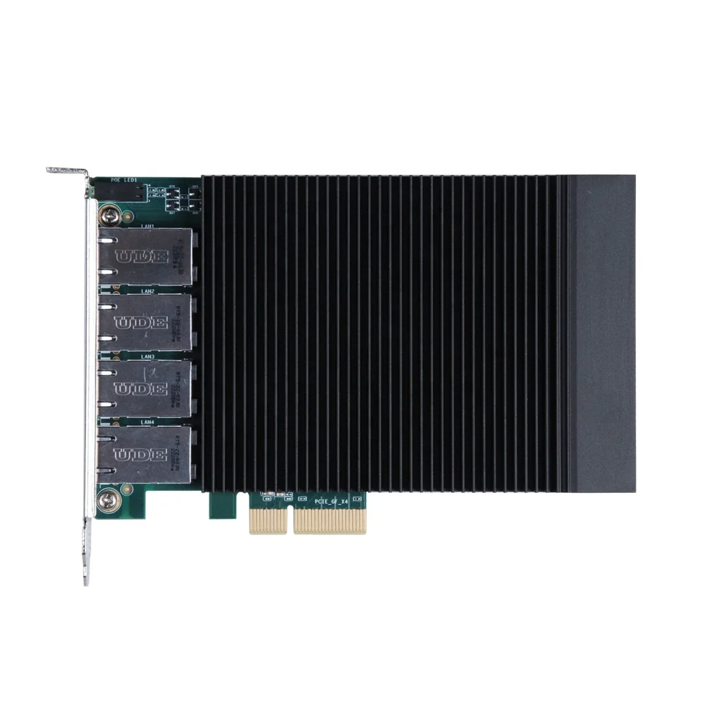 4 ports PCIe  I350AM4 Chipset 4xRJ45 PCI Express x4 Gigabit LAN network card