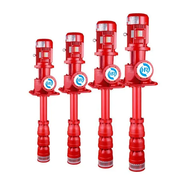 XBD vertical long shaft deep well water pump Low noise water pump motor drives fire pump
