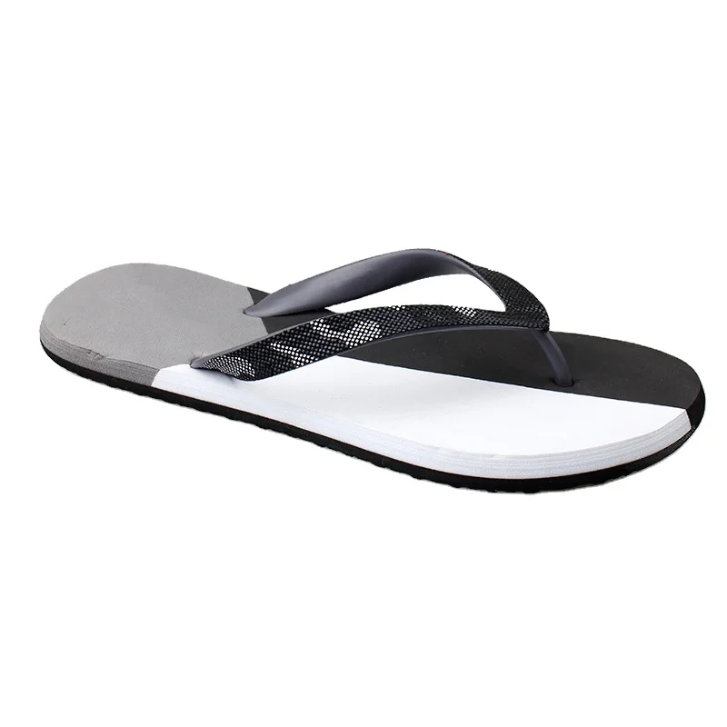Wholesale Summer PVC Strap Plastic Sole Beach Slippers Men Flip Flops