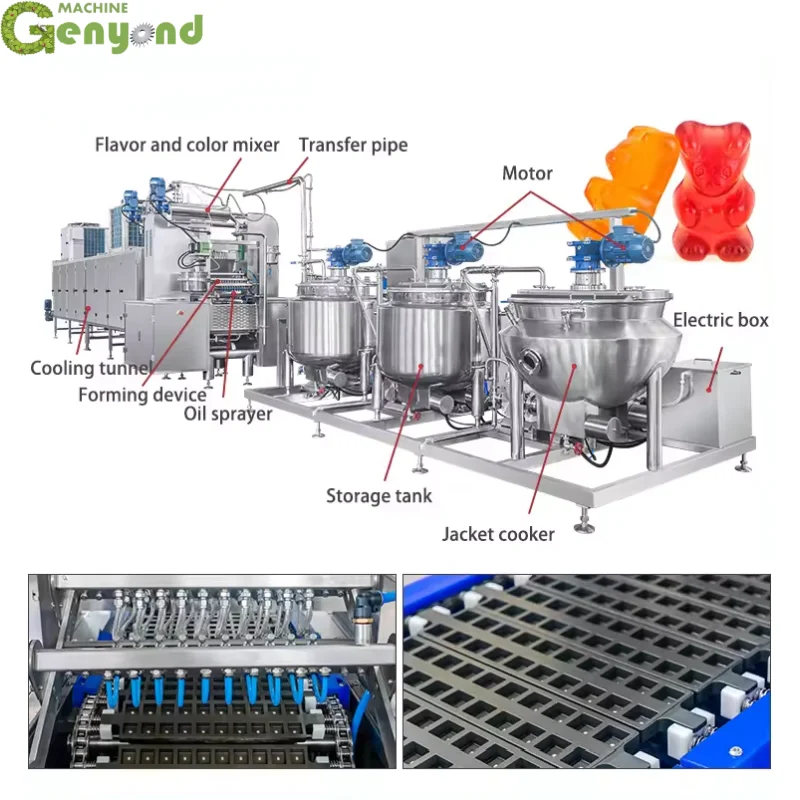 Automatic Pectin Gummy Making Machine Candy Making Machine