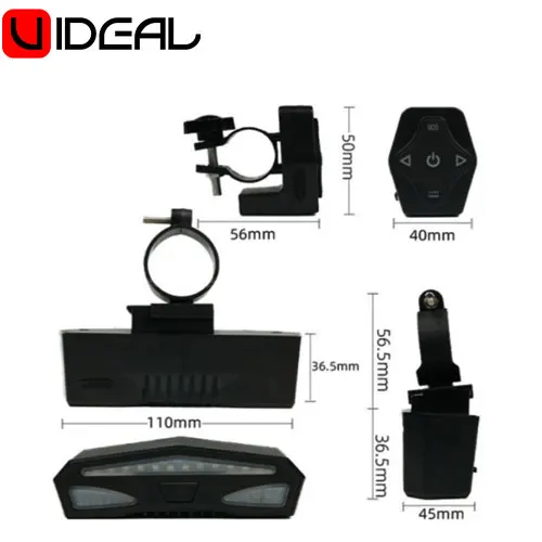 Waterproof Bike Brake Light Warming Cycling turn Lights Bicycle Accessories Turnlight Rechargeable Brake Rear Light