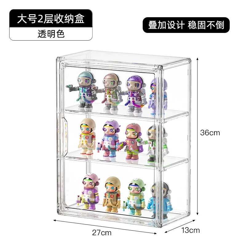 X large 3 Packs stackable Magnetic Door Acrylic Display Case Purse Clear Handbag Purse Storage Organizer for Closet Wallet Hats