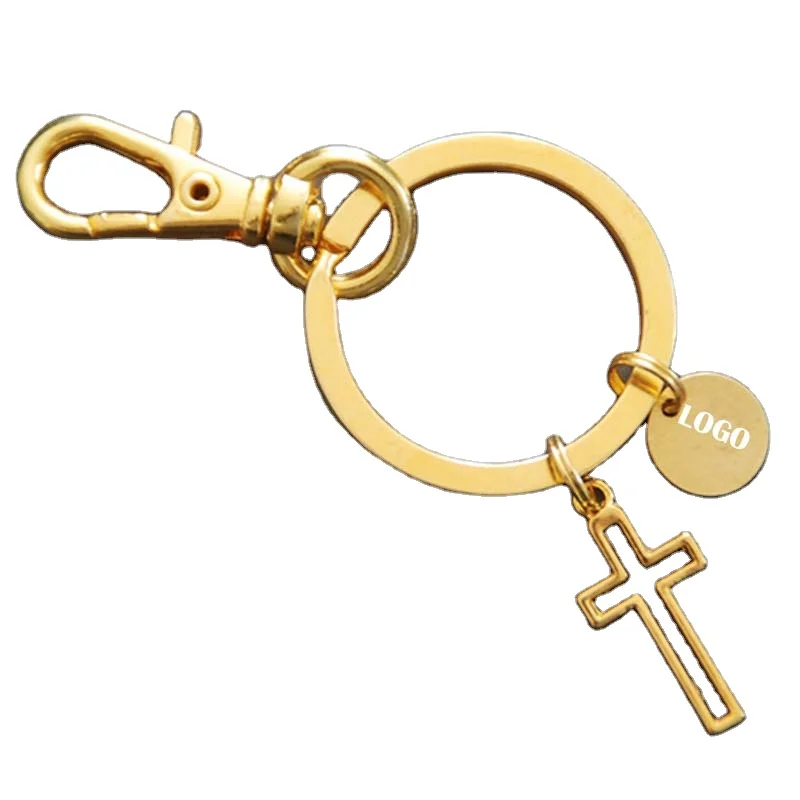 sublimation custom blank Lobster metal crafts heart keychain empty cross with small charm 3d for engraving blanks