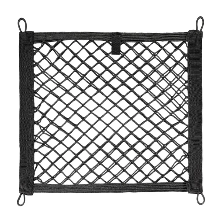 High elasticity storage bags for cars, elastic storage mesh bag at the back,car trunk storage bag