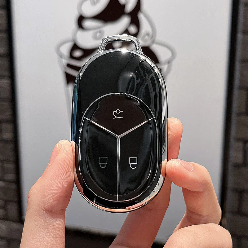 Suitable for NIO ET5 key holder, NIO ET7 car key protection case, buckle, car key remote control decoration