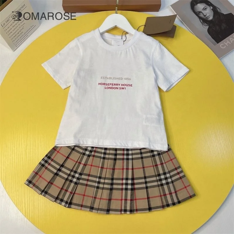 Designer Online Baby Clothes Shopping Short Sleeve Summer Baby Girls Dresses Fashion Ball Gown Kids Clothing Dress