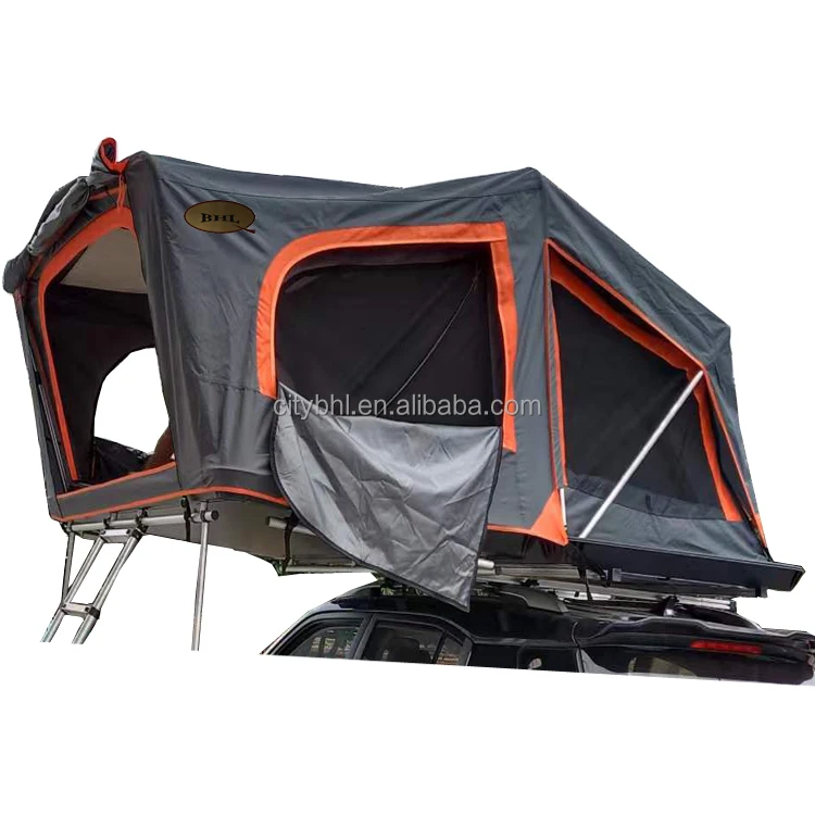 BHLQ customize factory direct sale patented license soft shell top pop up quick open car top 4 people four person root top tent