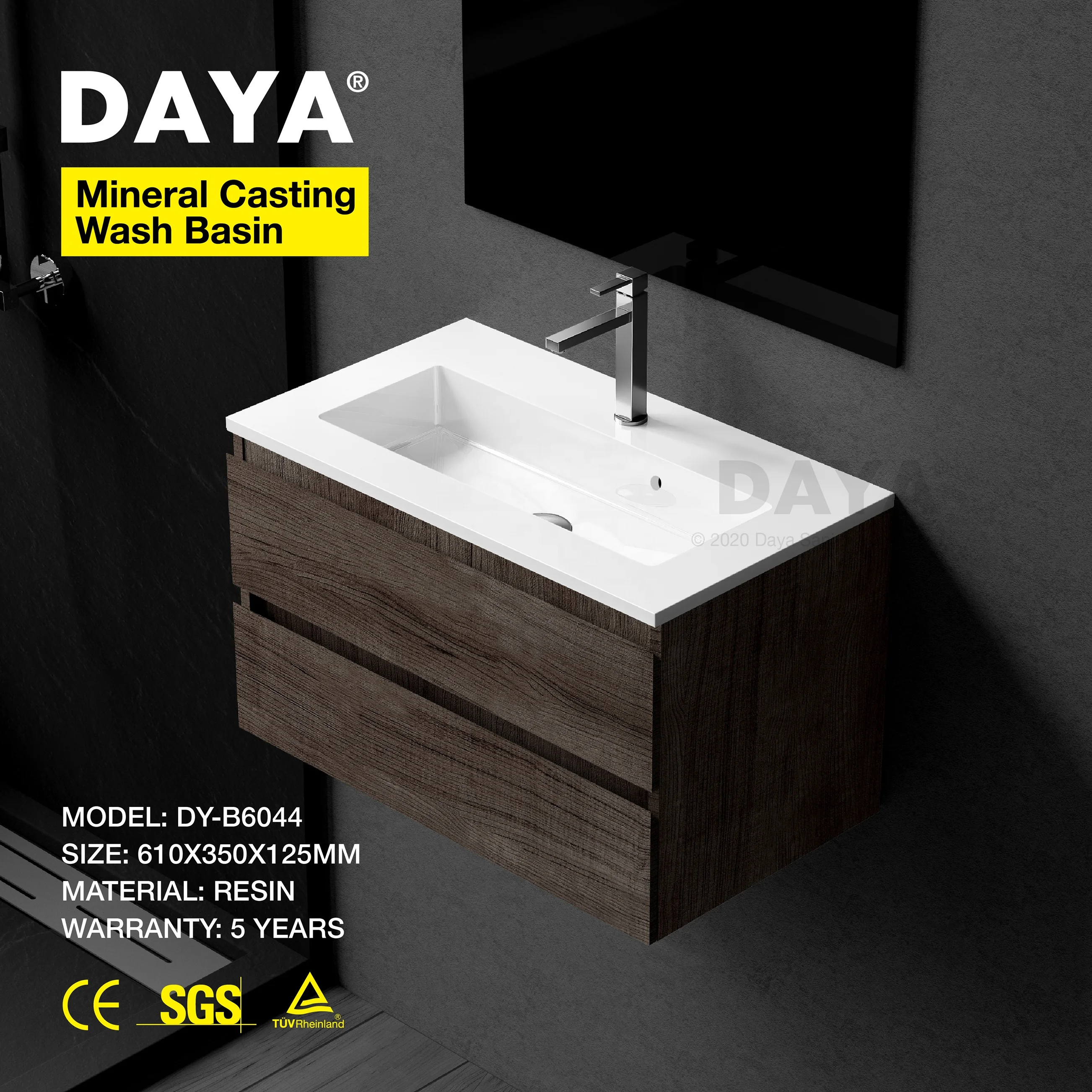 Modern solid surface marble plastic stone wash basins above countertop lavabo cabinet shiny sink