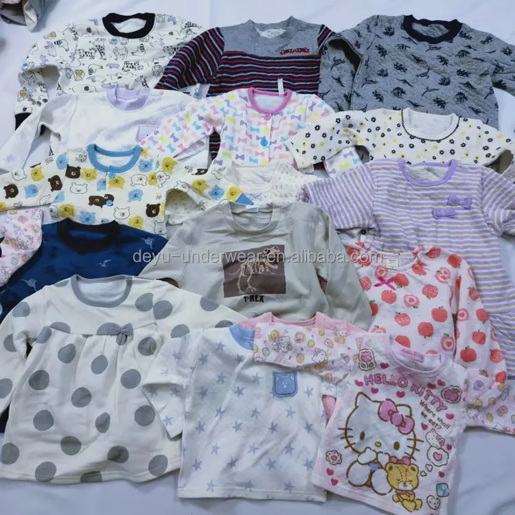  2 Dollars Model LY008 Series Mixed Style Long Sleeve For baby boy girl clothes tops
