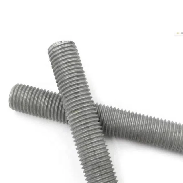 Top Quality Stud Bolts Metric Thread Steel M8 M10 M20 M24 Hot Dip Galvanized Threaded Bar din976 Threaded Rods DIN 976