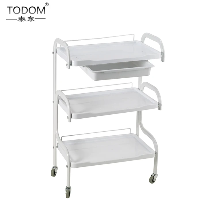 Wholesale custom facial furniture furniture spa white hairdressing cart beauty hair salon trolley