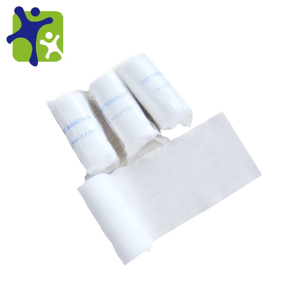 Chinese Manufacture OEM Medical High Absorbency Surgical Sterile  Softness Cotton Gauze PBT Bandage