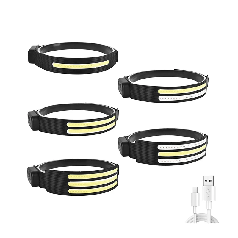 New High Power Outdoor Motion Sensor Led Headlamp Rechargeable Headlight Camping COB Led Headlamp for Fishing Hiking Running