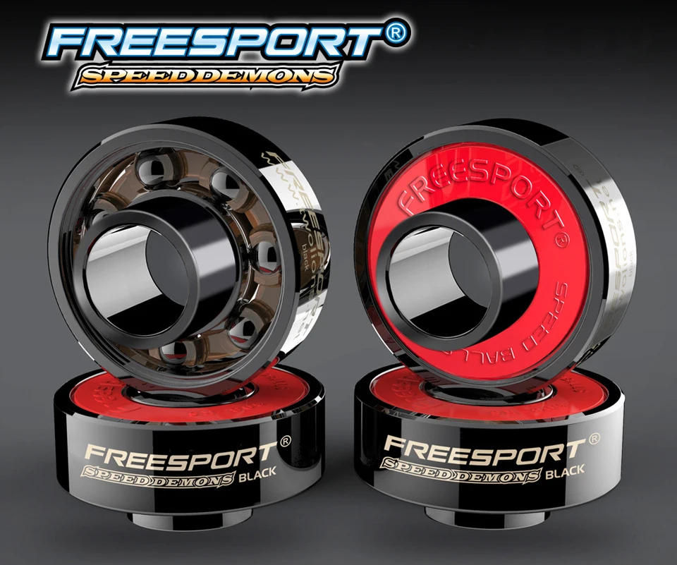 Freesport skating bearings slide  wheel ceramic bearing skateboard integrated skateboard bearing