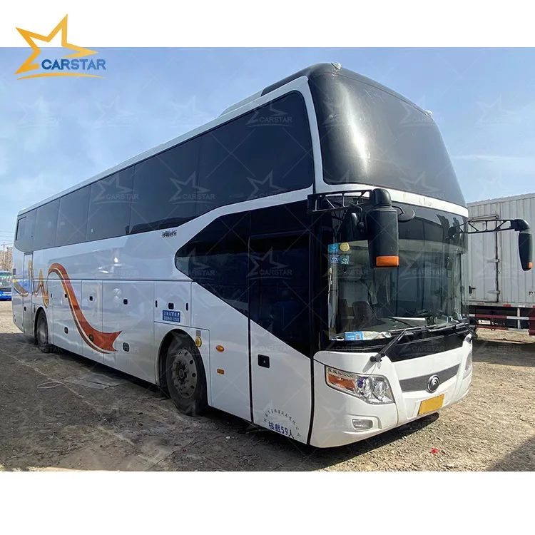 used buses 14 meter 70 seater toilet luxury bus coach Diesel Powered cheap used bus
