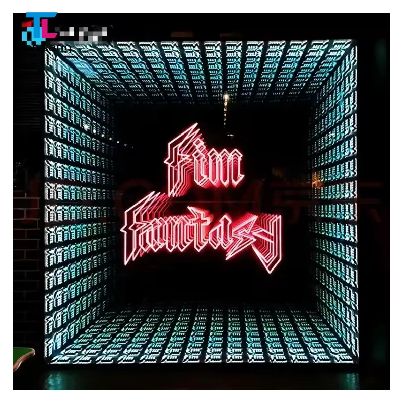 Wholesales Direct Selling Cool Infinity Mirror Neon Sign Customized Abyss Mirror for Bar Club Background Wall with Good Quality