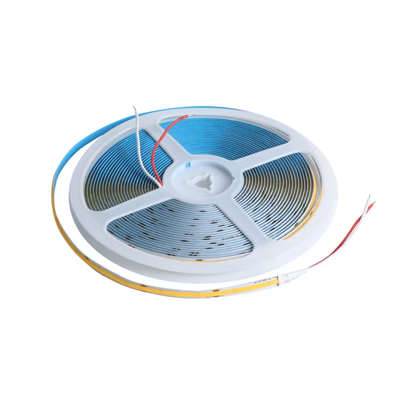 Factory Wholesale Price High Density Led Tape Ribbon CE ROHS 10W 5M 180Leds Waterproof Flexible 12V 24V Cob Rgb Led Strips Light