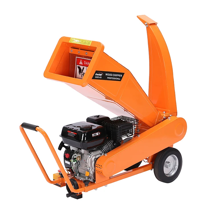 
6.5HP Gasoline 4 Stroke Wood Machine Waste Leaf Branch Chipper Shredder 