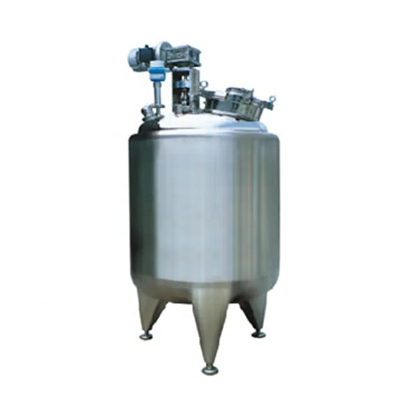 SS304 Sanitary Stainless Steel Open-type Cold and Hot cylinder Ingredients Mixing Tank