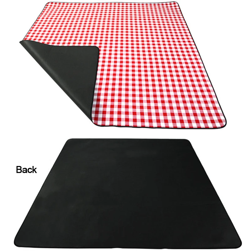 High Quality Packable Waterproof Blanket PortableCamping and Hiking Mat Colorful Checkers OutdoorPicnic Mattress