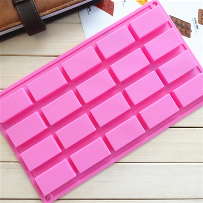 20 Cavity Handmade Disposable Soap mould in Hotel mini rectangle silicone soap mold,massage silicone soap mold