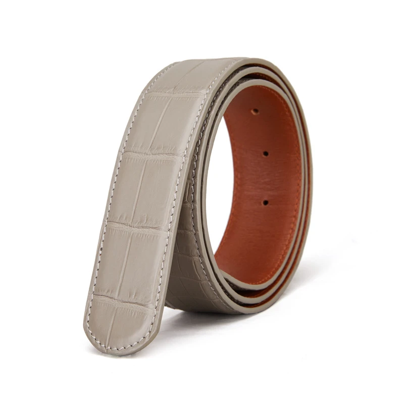 OEM ODM Riem Cinto Kemer 2022 Custom High Quality Luxury Brand Exotic Belts Genuine Crocodile Leather Belt For Mens