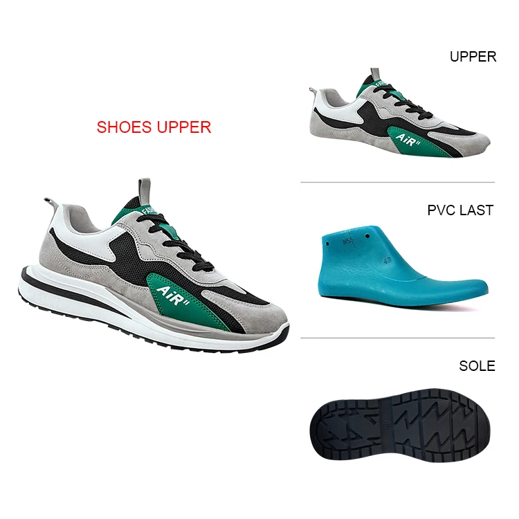 Factory wholesale low price new pu shoe upper for ladies sports shoes vamp
