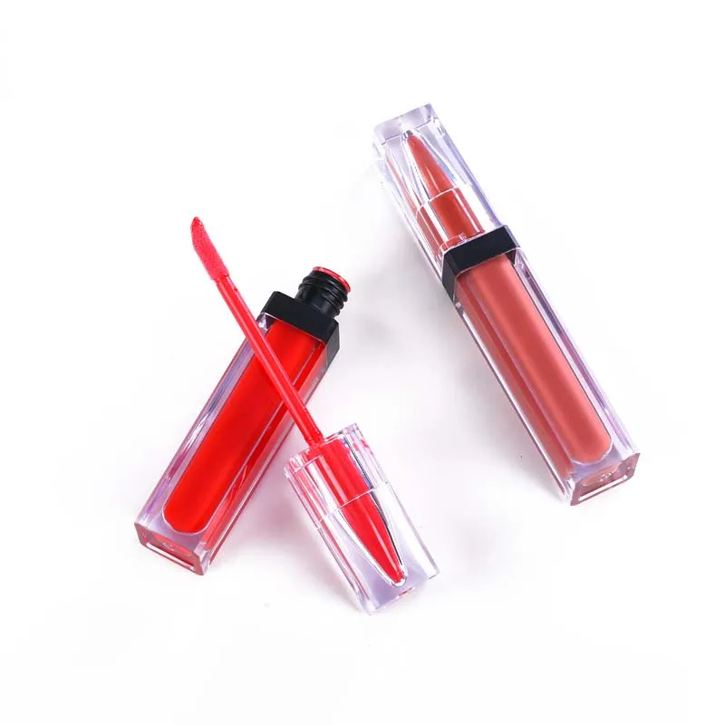 High Quality Customized  Make You Own Private Label Pencil Shape Long Lasting Matte Liquid Lip Gloss Waterproof Lip Tint