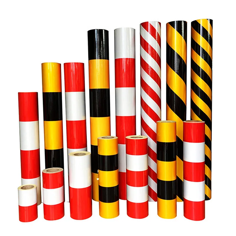 Yellow and Black Twill Reflective Film Engineering Grade Reflective Sheeting For Traffic Warning Sign