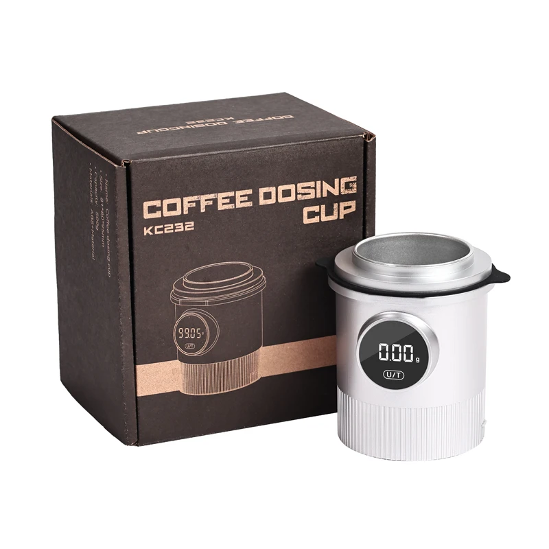 High Quality USB Dosing Cup Scale 0.1G/0.05G Weighing Digital Electronic Coffee Scale WHITE BIRD Coffee Dosing Cup Scale