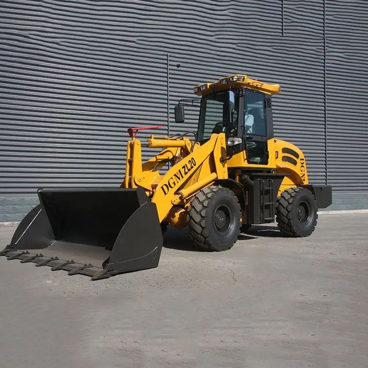ZL20 2ton Front Loader Shovel Compact Articulating Hydraulic Wheel Loader Price