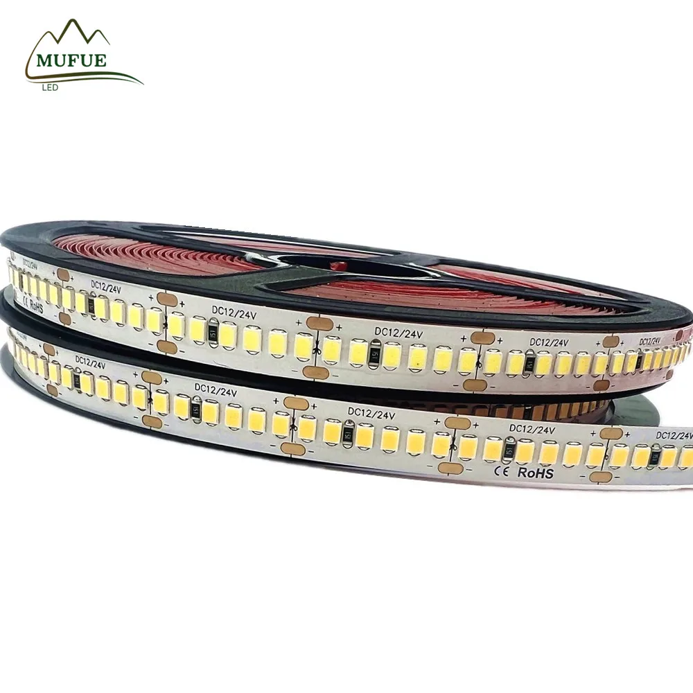 new design CRI RA 98 led strip from mufue High quality outdoor 240 leds SMD 2835 hard strip