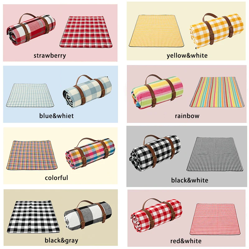 
Good Quality Outdoor Campany Waterproof Foldable Picnic Blanket Beach Mat 