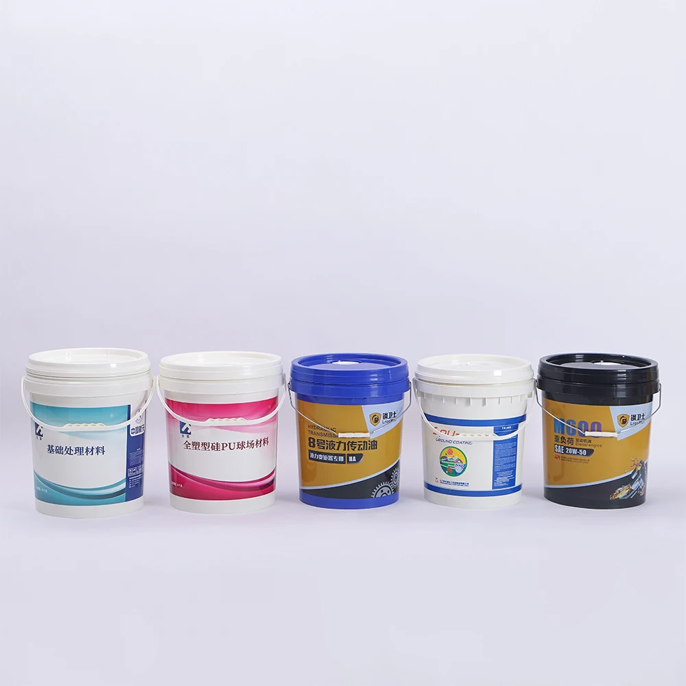 5 gallon 20kg translucent clear bucket support pack storage egg protein powder beer honey coffee food grade pails with lid