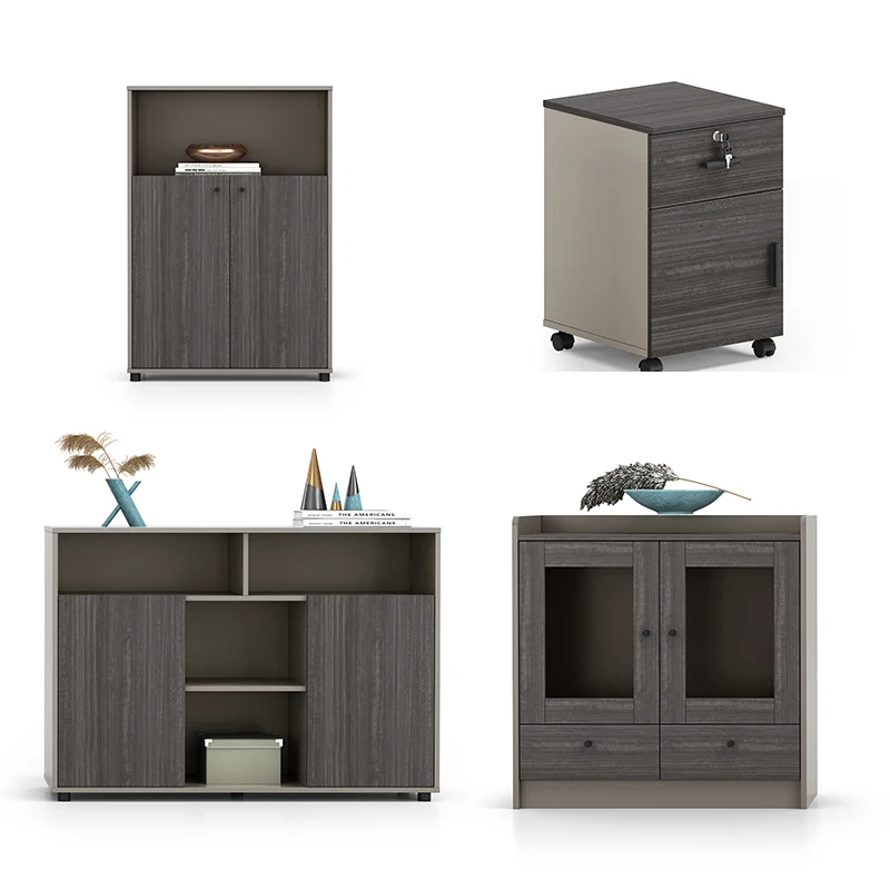 Customization Support Office Filing Cabinet Wood Office Drawer Cabinet Movable Drawer Office Cabinet With Door