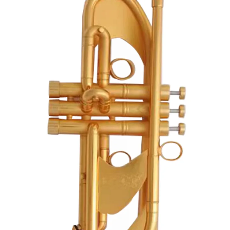 Factory directly selling Bb tuning gold plated heavy model trumpet