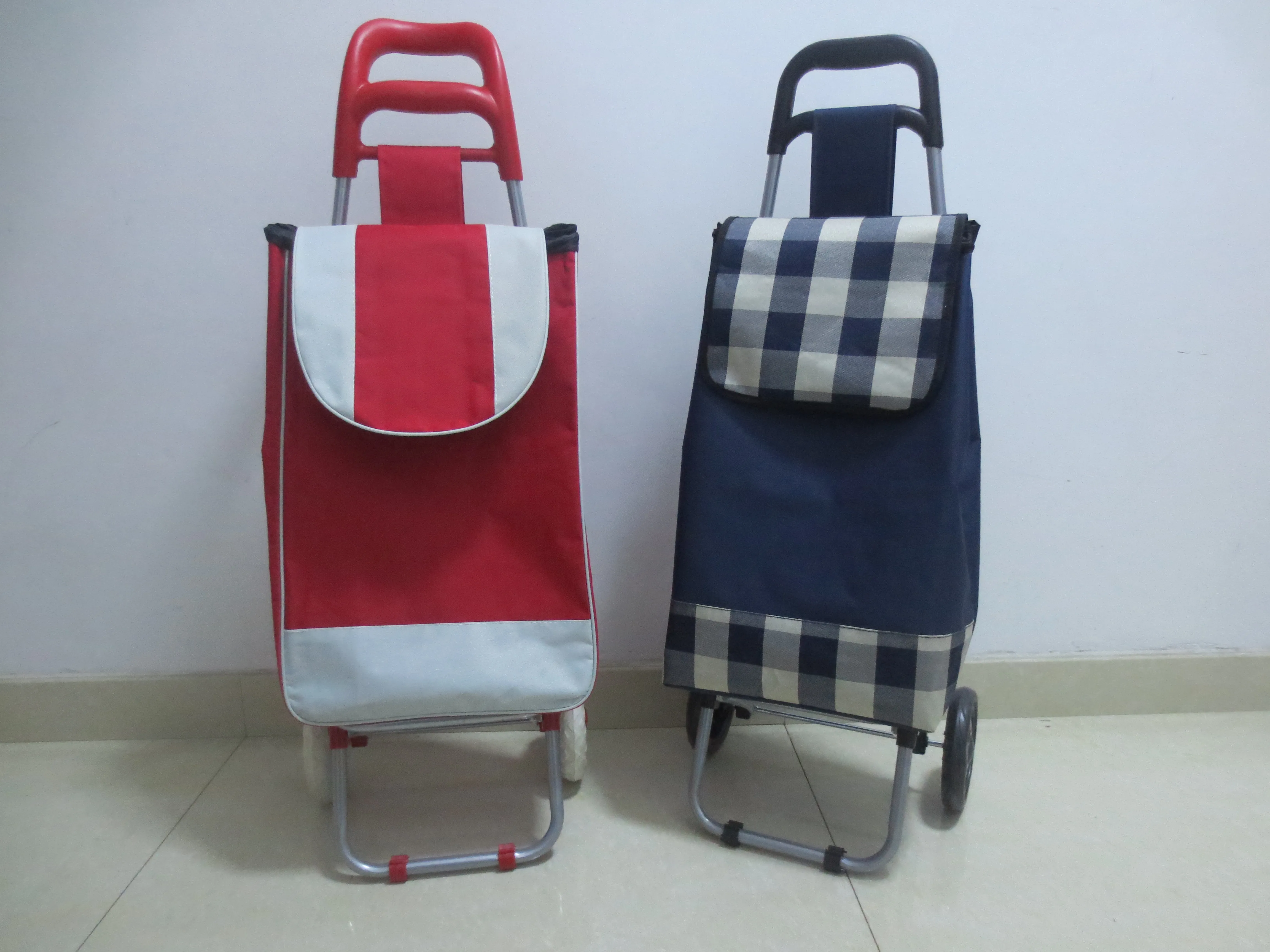 Supermarket lightweight foldable Shopping Trolley Replacement Bag Vegetables wholesale factory portable folding carts