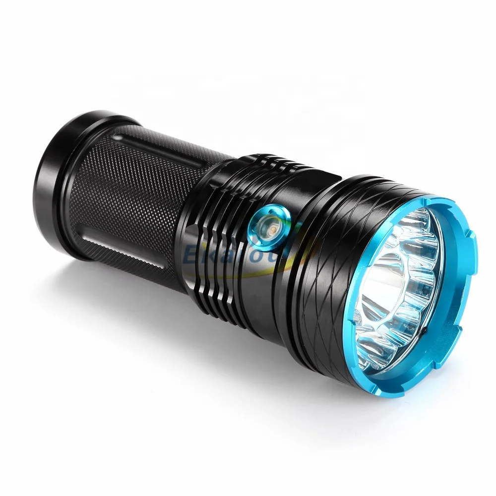  Светодиодный фонарик 12x XM-L T6 18650 водонепроницаемый тактический для кемпинга охоты
