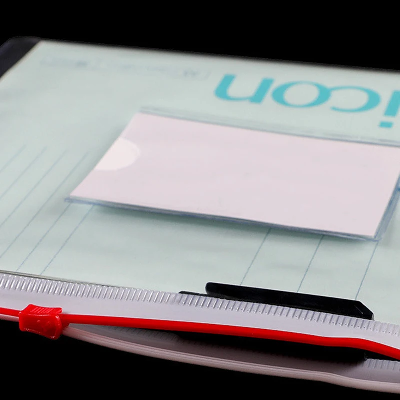 Clear Plastic Envelope Zip Closure Organizer A4