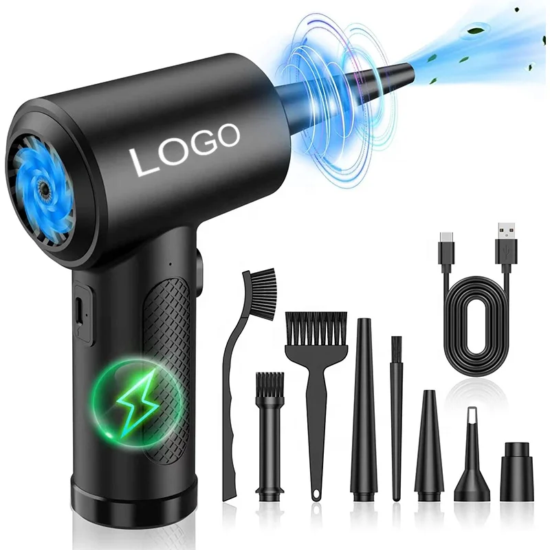 Amazon фен для пыли горячим воздухом 51000 об/мин бесщеточный беспроводной сжатый очиститель пыли воздуходувка для ПК Компьютерная клавиатура пневматический пистолет