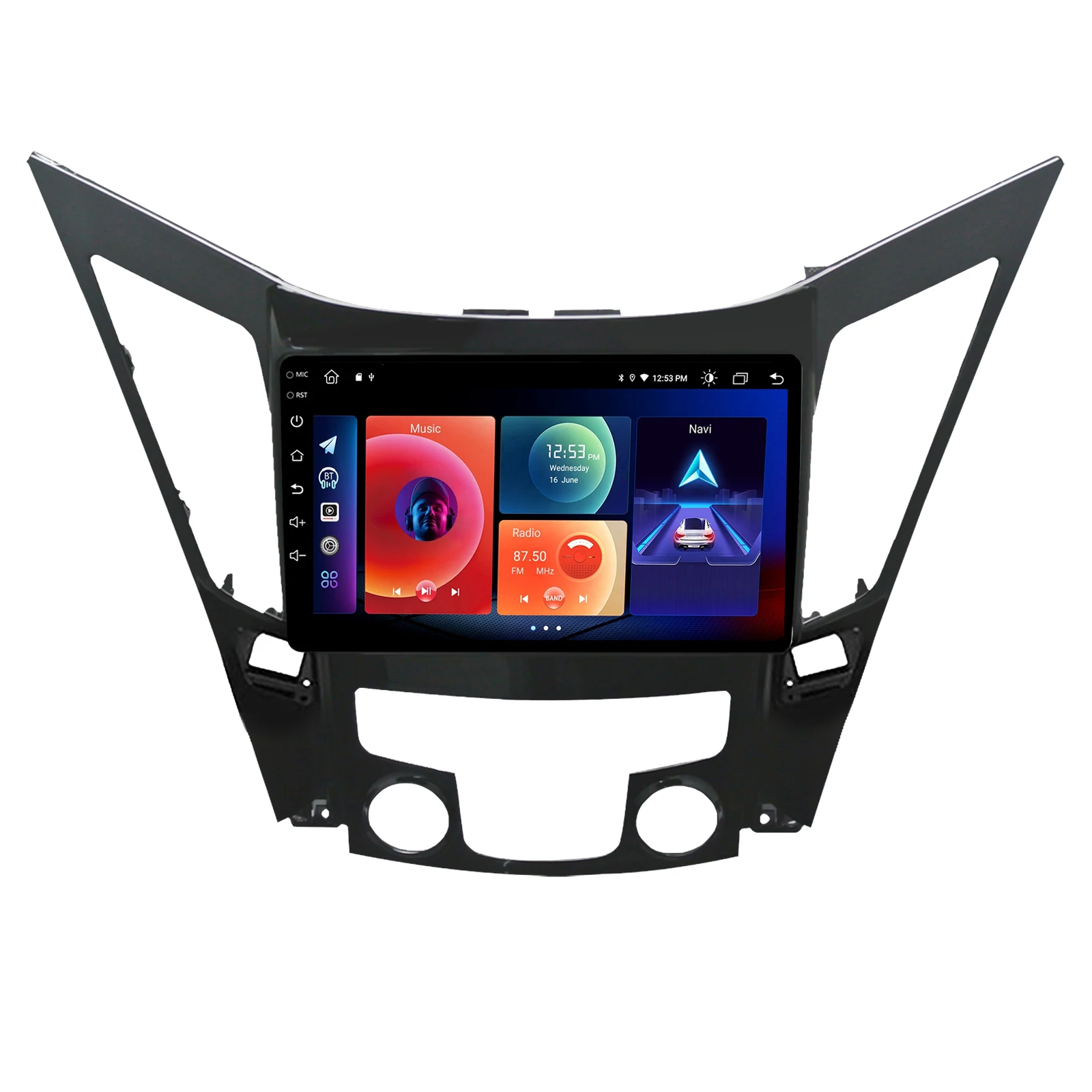 Car Android 10.1 Radio For Hyundai Sonata 2011-2013 Multimedia Player 9 inch Super High Definition 1024 x 600 Car Stereo