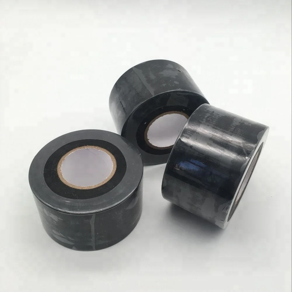 Wholesale PVC Pipe Wrap Insulation Duct Tape Single Sided 45MM Black Waterproof Adhesive Repair Decoration Rubber Masking